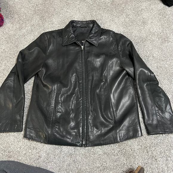 Coach Women’s Black Leather Jacket size Medium - Picture 1 of 11